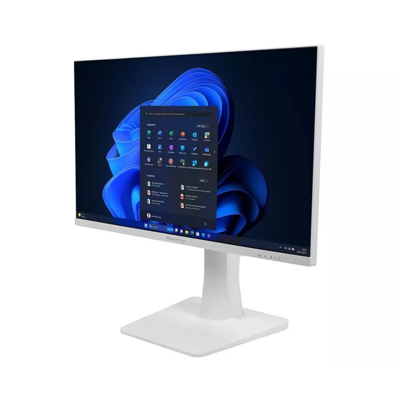 bluechip BUSINESSline AIO2350 *biały* Intel® Core™ i5 Prozessor 14400 / bis zu 4.70 GHz, Windows 11 Pro, 23,8 inch LED IPS, 16 GB DDR4, 500 GB NVMe SSD, Intel® Wi-Fi 6 AX201, Bluetooth 5, Gigabit Ethernet, Intel® UHD Grafik
