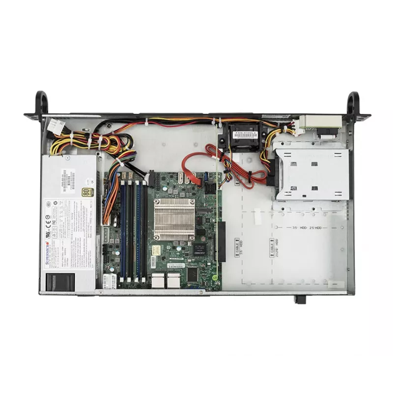 bluechip SERVERline R11201s, 2,2 GHz, C3558, 16 GB, DDR4-SDRAM, 480 GB, obudowa Rack (1U)