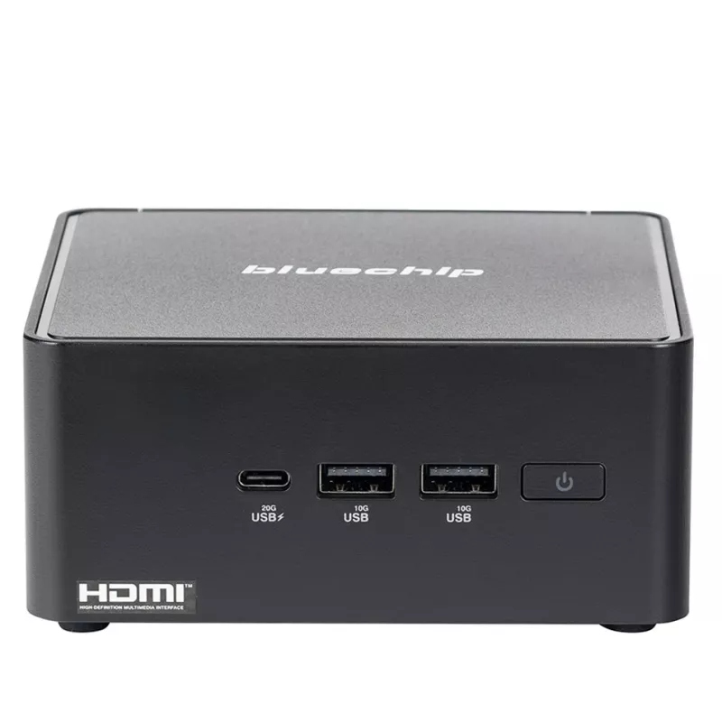 bluechip BUSINESSline M1435 Intel Core 3 100U 8 GB DDR5-SDRAM 500 GB SSD Windows 11 Pro Mini PC Czarny