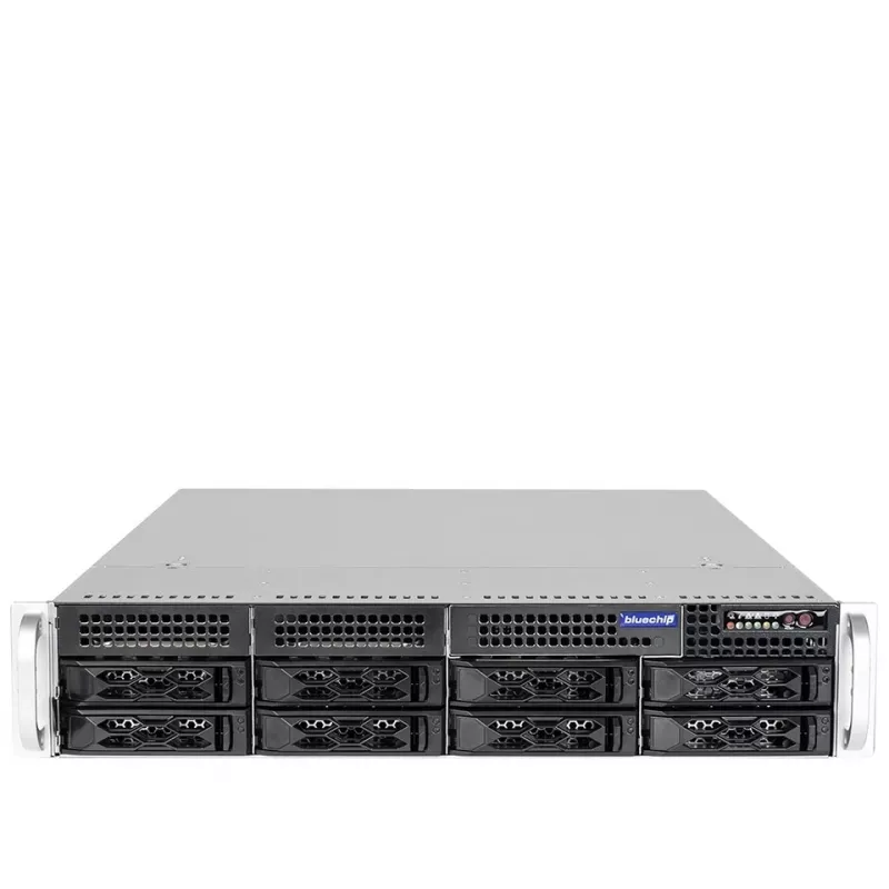 bluechip SERVERline R42316s 2U Rack, procesor Intel® Xeon® srebrny 4410Y / 2,00 GHz, moduł TPM, 32 GB DDR5, 2 x 960 GB SSD, 2 x 10 Gigabit Ethernet