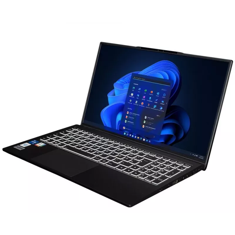 bluechip TRAVELline B15W57 Intel® Core™ i5-1335U Procesor / 4,60 GHz, Windows 11 Pro, 15,6-calowy matowy panel IPS, 1920 x 1080, 16 GB DDR5, 500 GB NVMe SSD, Intel® WiFi 6 AX211 2×2, Bluetooth 5.3, Gigabit Ethernet, Intel® Iris® Xe Graphics, Thunderbolt™ 4 przez port Type-C