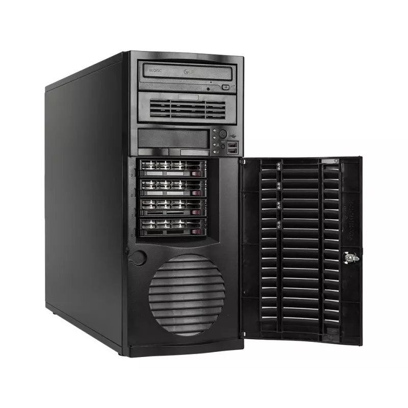 bluechip SERVERline T40321s Tower, procesor Intel® Xeon® srebrny 4410Y / do 3,90 GHz, 32 GB DDR5, 2 x 960 GB SSD, 2 x RJ45 (10 Gb/s)