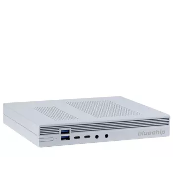 bluechip BUSINESSline S3160 *biały* Intel® Core™ i5 Procesor 14400 / do 4,70 GHz, Windows 11 Pro, 8 GB DDR5, 500 GB NVMe SSD, Intel® Wi-Fi 6, Bluetooth 5.3, 1 × RJ45 (2,5 Gb/s), Intel® UHD Grafik