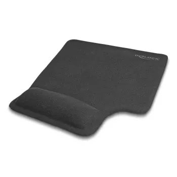 DeLOCK Ergonomiczna podkładka pod mysz z poduszką żelową dla leworęcznych czarna