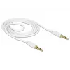 Kabel audio DeLOCK 83440 1m 3.5mm Biały