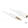 Kabel audio DeLOCK 3.5mm 2m biały