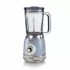 Ariete 583, Blender Vintage z 1,5-litrowym szklanym dzbanem, 4 ostrzami ze stali nierdzewnej, 4 prędkościami + funkcja pulsacyjna, 1000 W, niebieski