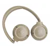 Zestaw słuchawkowy JBL Tune 680NC, przewodowy i bezprzewodowy (Bluetooth, USB-C), nauszny, pałąk nagłowny, beżowy, 20–20000 Hz, 161 g