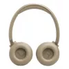 Zestaw słuchawkowy JBL Tune 680NC, przewodowy i bezprzewodowy (Bluetooth, USB-C), nauszny, pałąk nagłowny, beżowy, 20–20000 Hz, 161 g