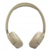 Zestaw słuchawkowy JBL Tune 680NC, przewodowy i bezprzewodowy (Bluetooth, USB-C), nauszny, pałąk nagłowny, beżowy, 20–20000 Hz, 161 g