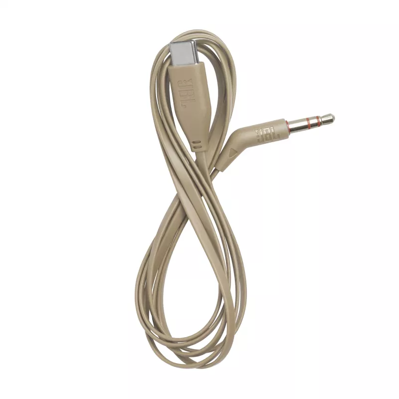 Zestaw słuchawkowy JBL Tune 680NC, przewodowy i bezprzewodowy (Bluetooth, USB-C), nauszny, pałąk nagłowny, beżowy, 20–20000 Hz, 161 g