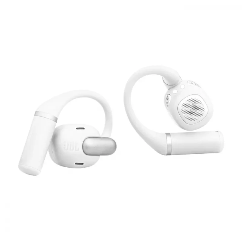 Zestaw słuchawkowy JBL Sense Pro TWS z zaczepem na ucho, do połączeń i muzyki, 20–40000 Hz, podstawka ładująca USB-C, biały