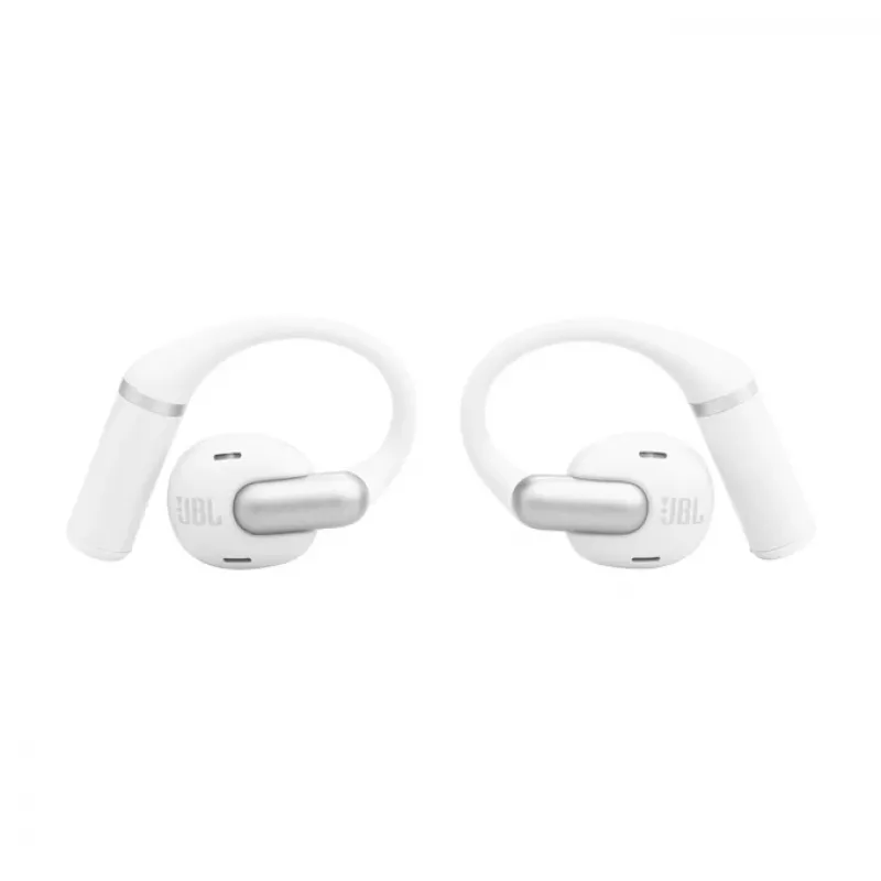 Zestaw słuchawkowy JBL Sense Pro TWS z zaczepem na ucho, do połączeń i muzyki, 20–40000 Hz, podstawka ładująca USB-C, biały