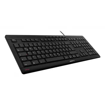 Klawiatura CHERRY STREAM do domu/biura USB QWERTY Portuguese czarna szara pełnowymiarowa 115 klawiszy
