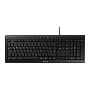 Klawiatura CHERRY STREAM do domu/biura USB QWERTY Portuguese czarna szara pełnowymiarowa 115 klawiszy