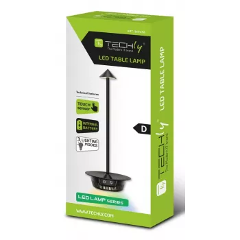 Lampa stołowa Techly I-LAMP-TABLE3 SMD LED Module 1 W SMD LED D Czarny