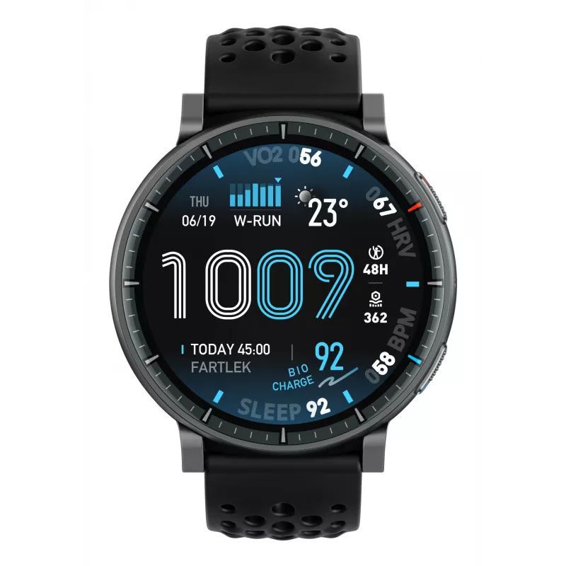 Smartwatch Amazfit Active Max okrągły AMOLED 1,5 cala 480×480 ekran dotykowy 64 MB RAM 4 GB 658 mAh czarny