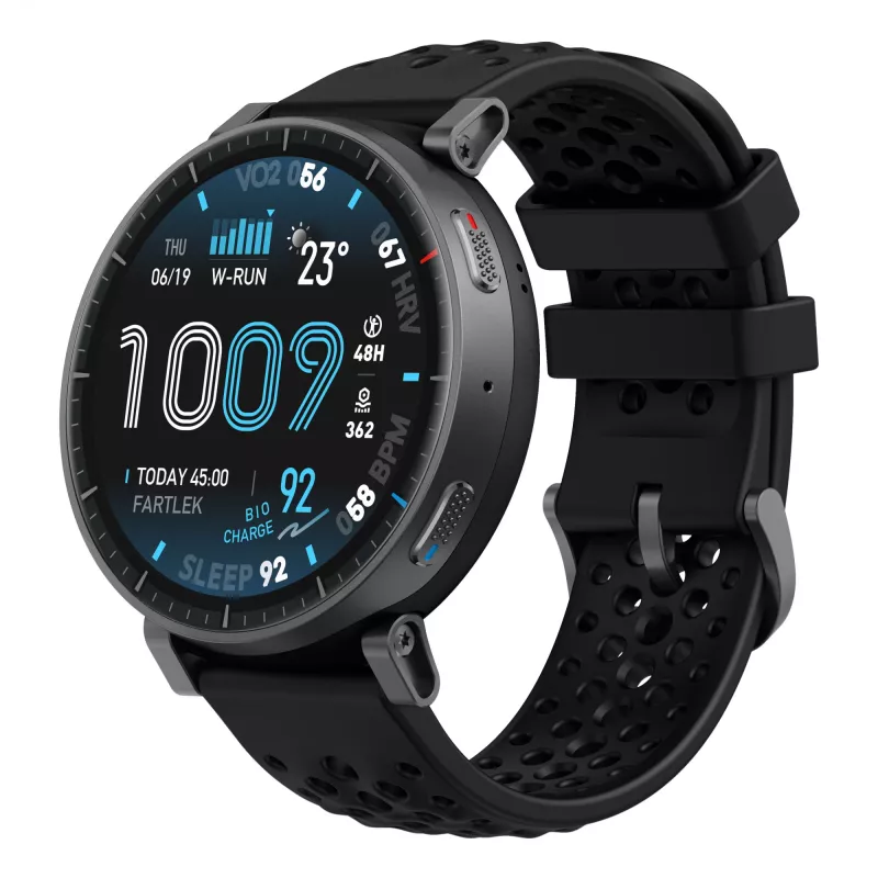 Smartwatch Amazfit Active Max okrągły AMOLED 1,5 cala 480×480 ekran dotykowy 64 MB RAM 4 GB 658 mAh czarny