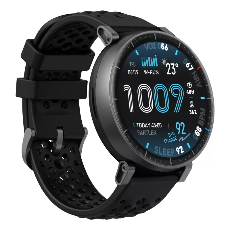 Smartwatch Amazfit Active Max okrągły AMOLED 1,5 cala 480×480 ekran dotykowy 64 MB RAM 4 GB 658 mAh czarny
