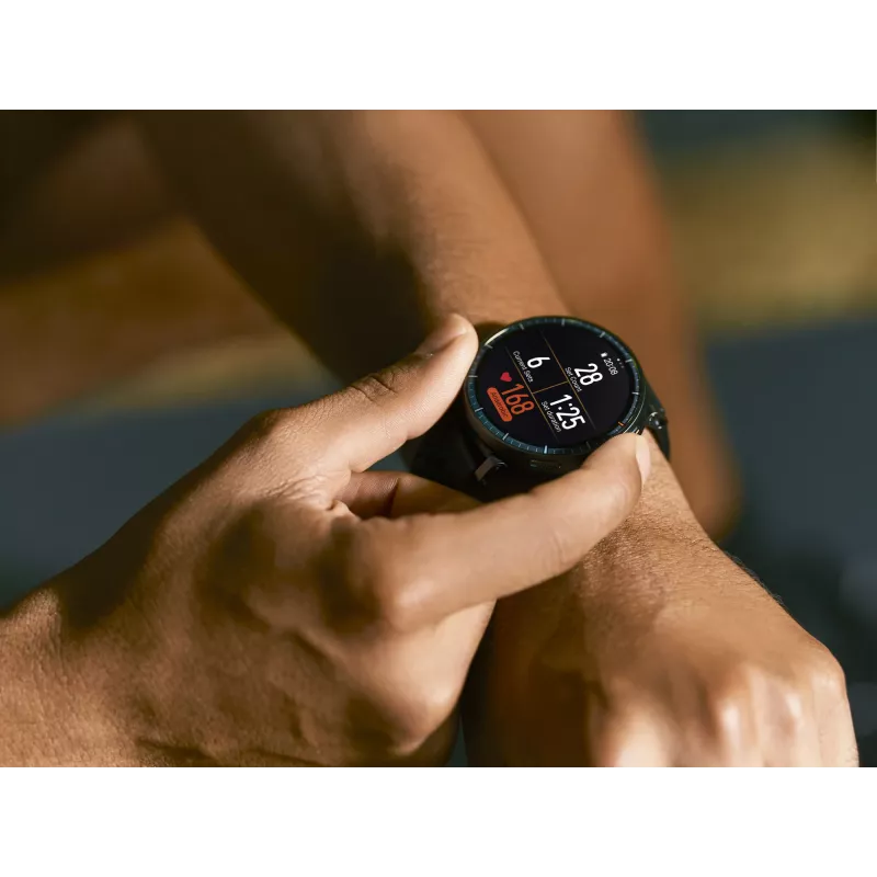 Smartwatch Amazfit Active Max okrągły AMOLED 1,5 cala 480×480 ekran dotykowy 64 MB RAM 4 GB 658 mAh czarny