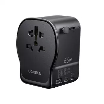 UGREEN S550 65W uniwersalny adapter podróżny, 2x USB-C + USB-A, 55001