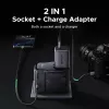 Ładowarka sieciowa do urządzeń mobilnych UGREEN 55001 — 2× USB-C, 100–240 V, szybkie ładowanie, czarno-szara