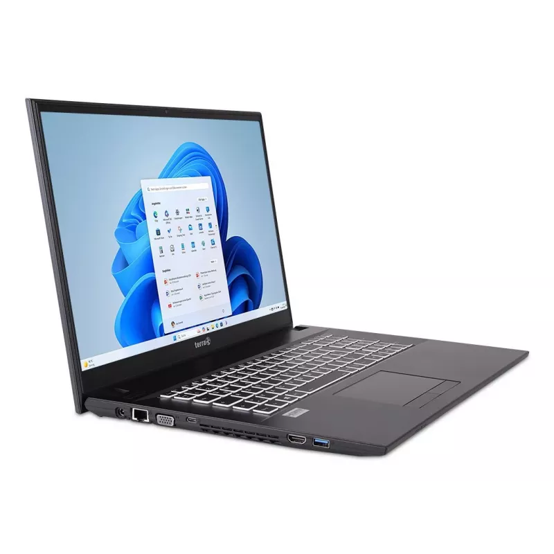 TERRA 1220855 laptop Intel® Core™ i5 i5-1334U 43,9 cm (17,3 cala) Full HD 16 GB DDR4-SDRAM 500 GB SSD Wi-Fi 6 (802.11ax) Windows 11 Home German szary