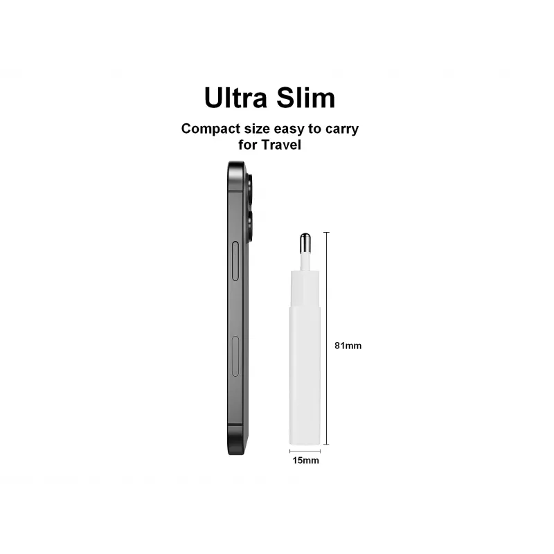 Ładowarka ścienna EQUIP 1-Port 20W GaN USB-C PD — wejście 100–240V, wyjście maks. 12V, biała