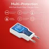 Ładowarka ścienna EQUIP 1-Port 20W GaN USB-C PD — wejście 100–240V, wyjście maks. 12V, biała
