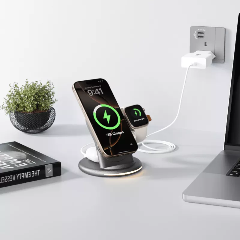 Ładowarka ścienna EQUIP 1-Port 20W GaN USB-C PD — wejście 100–240V, wyjście maks. 12V, biała
