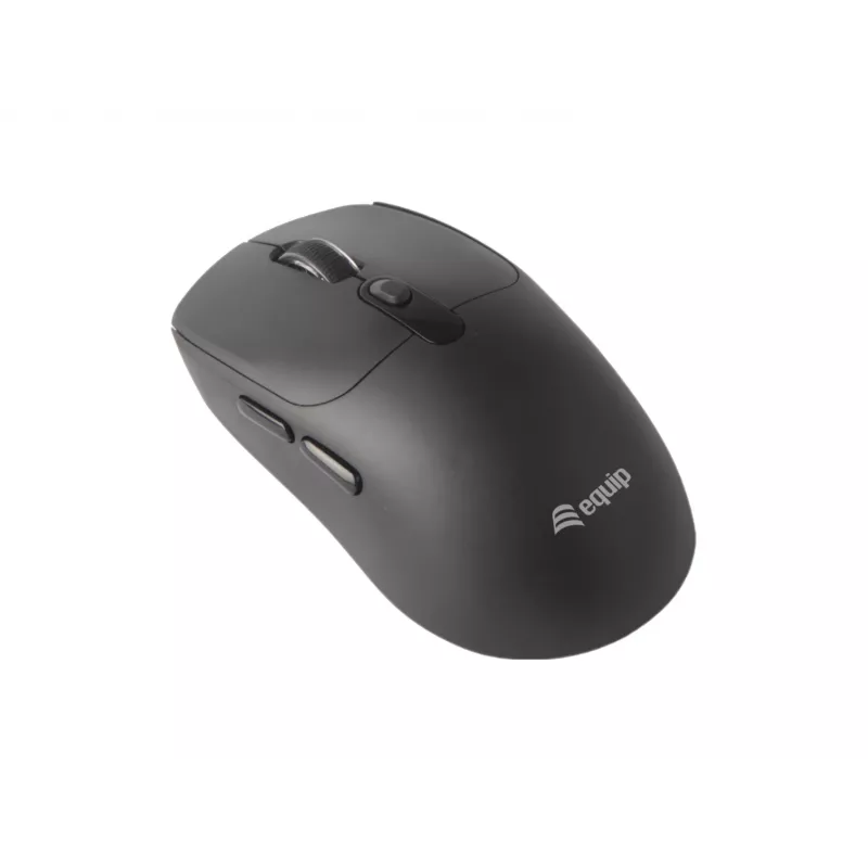 EQUIP Symetryczna mysz bezprzewodowa 6-przyciskowa Dual Mode, optyczna 1600 DPI, RF + Bluetooth, czarna