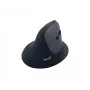 EQUIP ergonomiczna pionowa mysz bezprzewodowa praworęczna 1600 DPI, RF Wireless + Bluetooth, ładowalna, 6 przycisków, czarna