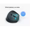 EQUIP ergonomiczna pionowa mysz bezprzewodowa praworęczna 1600 DPI, RF Wireless + Bluetooth, ładowalna, 6 przycisków, czarna