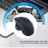 EQUIP 6-przyciskowa dwutrybowa bezprzewodowa mysz ładowalna — praworęczna, optyczna 1600 DPI, RF Wireless + Bluetooth, czarna