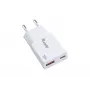 Ładowarka Equip 2-portowa 30W GaN cienki USB PD — USB-C x1, USB-A x1, wejście 100–240V, wyjście maks. 20V, biała