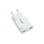 Ładowarka Equip 2-portowa 30W GaN cienki USB-C PD — 2 porty USB-C, wejście 100–240 V, maks. wyjście 20 V, biała
