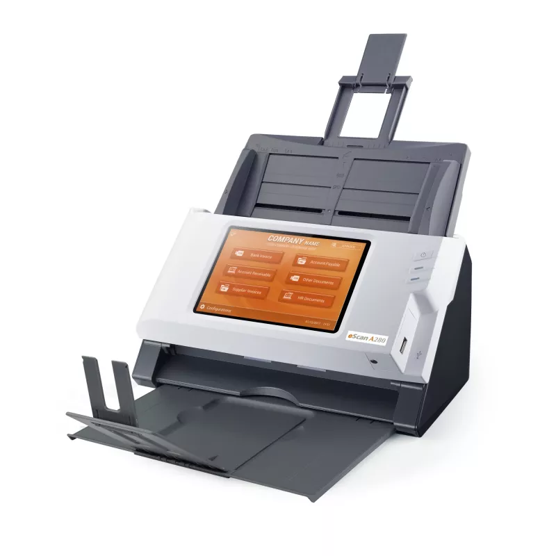 Plustek eScan A280 Enterprise Skaner ADF 600 x 600 DPI A4 Czarny, Biały