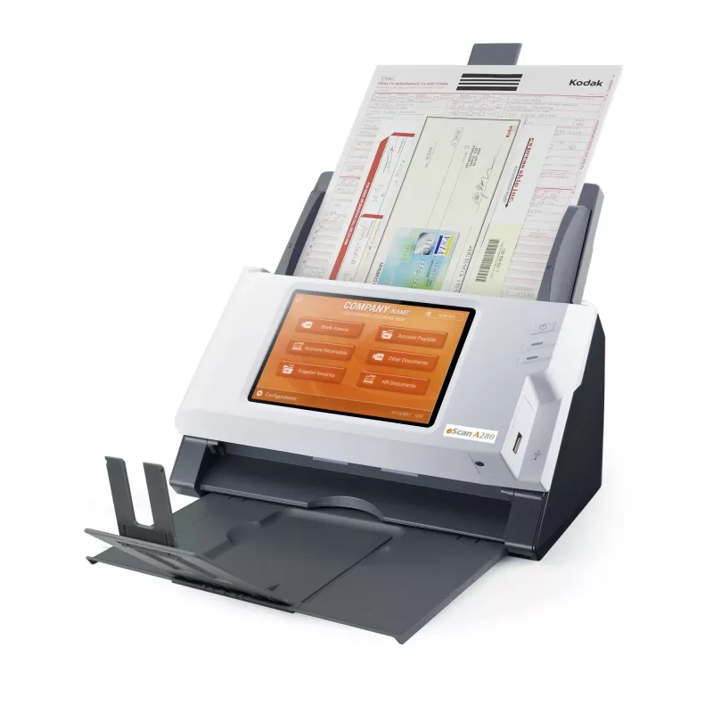 Plustek eScan A280 Enterprise Skaner ADF 600 x 600 DPI A4 Czarny, Biały