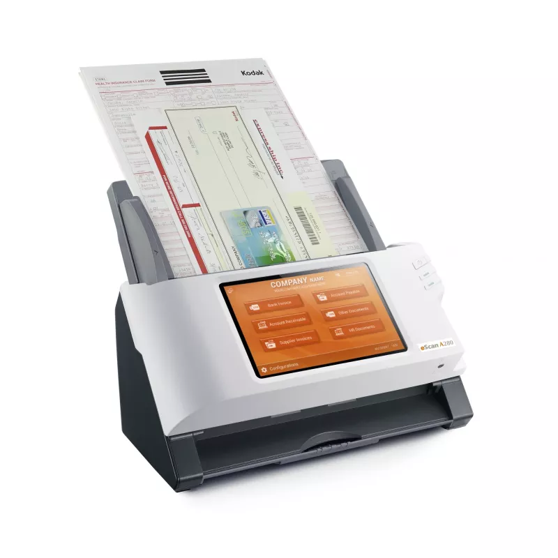 Plustek eScan A280 Enterprise Skaner ADF 600 x 600 DPI A4 Czarny, Biały