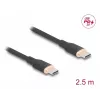 Kabel USB DeLOCK 81239 2,5 m USB C Czarny USB 2.0 0,48 Gbit/s