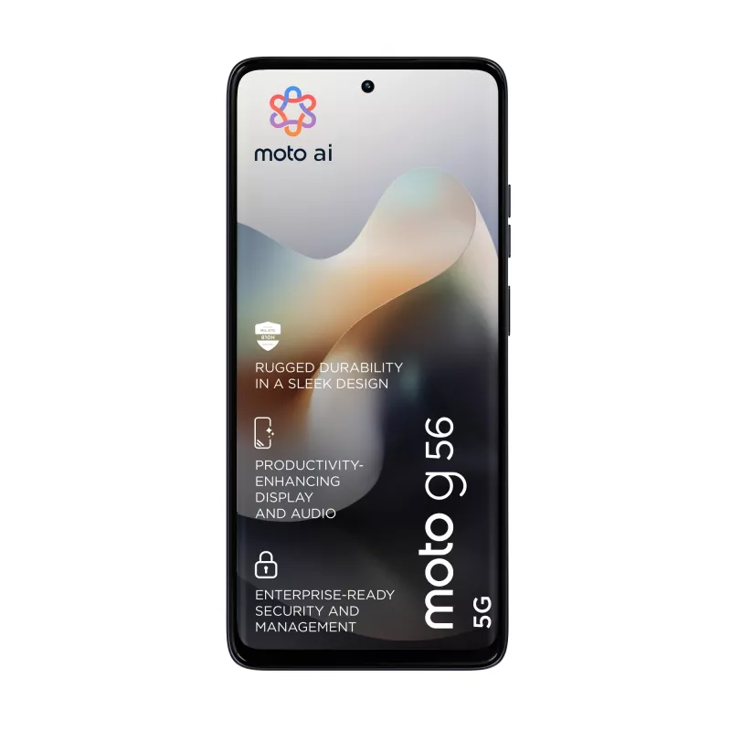Smartfon MOTOROLA moto g56 5G 6,72 cala (17,1 cm) Hybrydowy Dual SIM, MediaTek Dimensity 7060 2,6 GHz, 8 GB RAM, 256 GB, 5200 mAh, Czarny