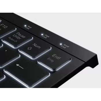 Klawiatura KeySonic KSK-5010ELC (DE) do użytku domowego USB QWERTZ niemiecka czarna