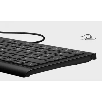 Klawiatura KeySonic KSK-5010ELC (DE) do użytku domowego USB QWERTZ niemiecka czarna