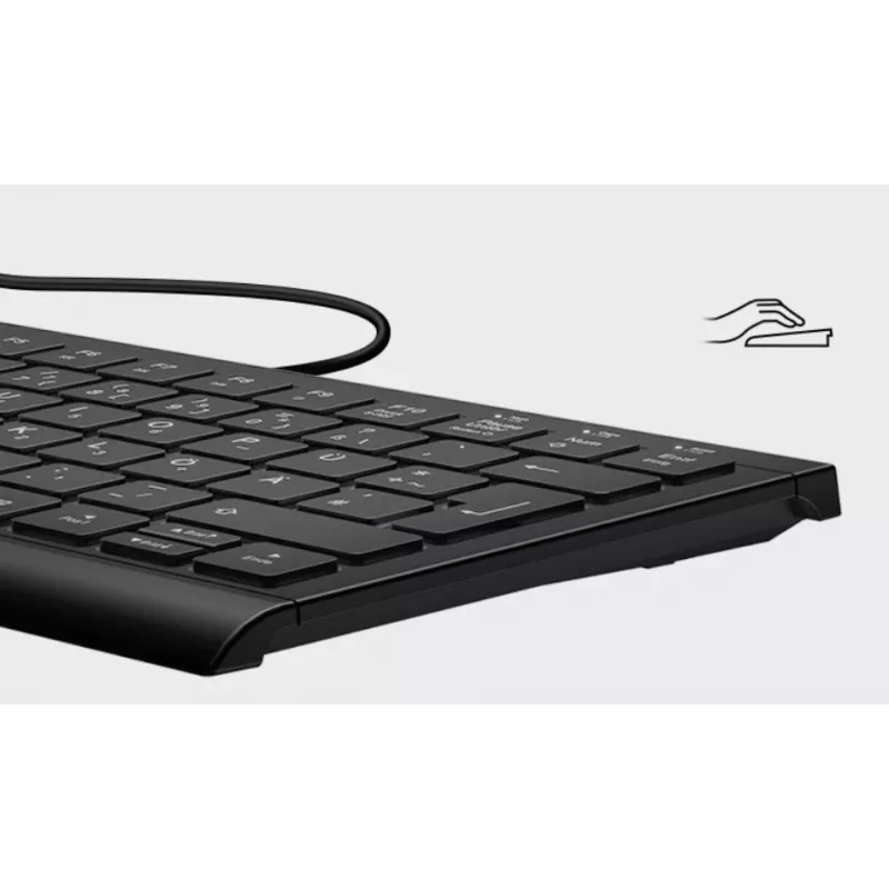 Klawiatura KeySonic KSK-5010ELC (DE) do użytku domowego USB QWERTZ niemiecka czarna