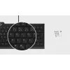 Klawiatura KeySonic KSK-5010ELC (DE) do użytku domowego USB QWERTZ niemiecka czarna