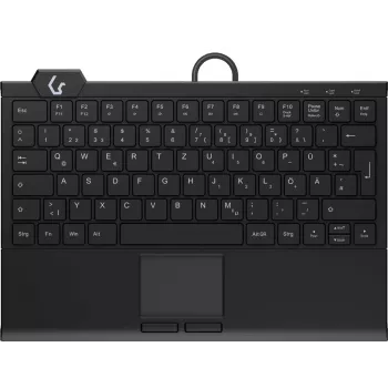 KeySonic KSK-5210ELU (DE) klawiatura Dom USB QWERTZ Niemiecki Czarny
