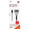 Kabel USB 2GO 797156 1,5 m USB B 3 x USB C czarny