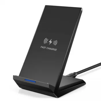 Ładowarka wewnętrzna 2GO 797330 Smartfon Czarna USB Bezprzewodowa Szybkie ładowanie