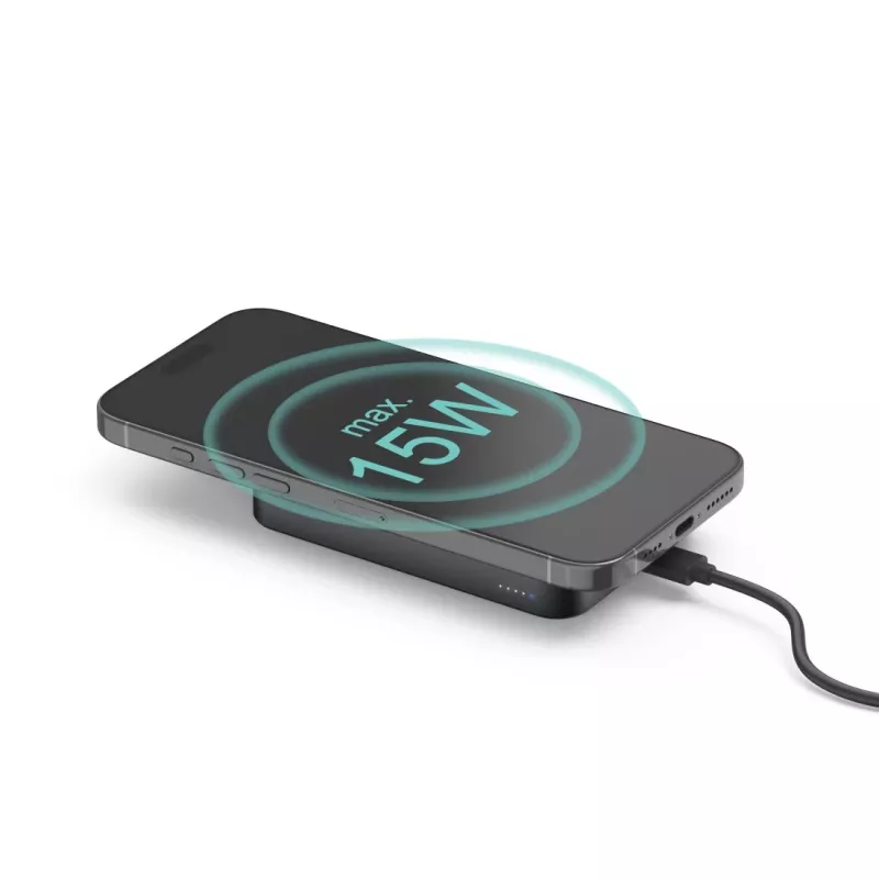 Hama 00201752 powerbank 10000 mAh ładowanie bezprzewodowe antracyt