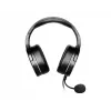 MSI IMMERSE GH20 Gaming Headset '3.5mm inline with audio splitter accessory, Czarny, 40mm Drivers, Unidirectional Mic, PC & Cross-Platform Compatibility'